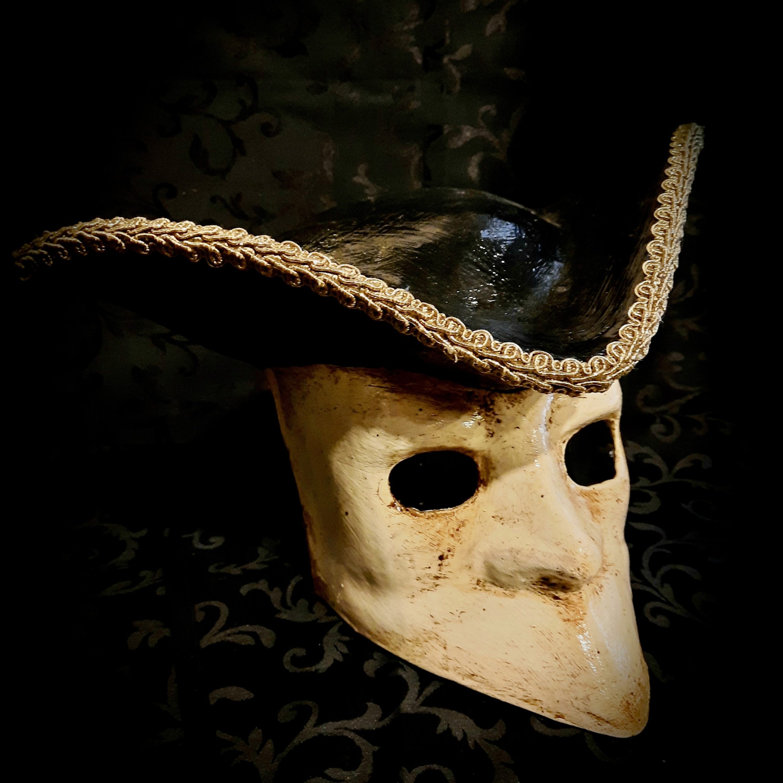 Bauta Mask with Tricorn - Reflections Mask Venezia